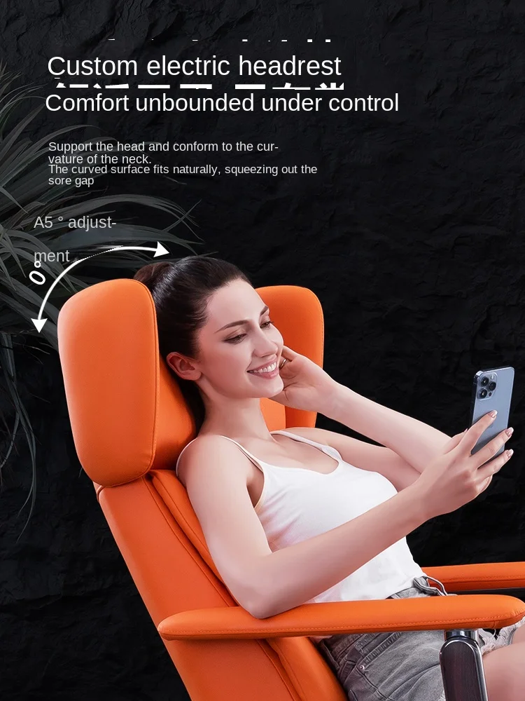 ZK High-End Affordable Luxury Full Leather Electric Multifunctional Single Recliner Designer Living Room Leisure Couch