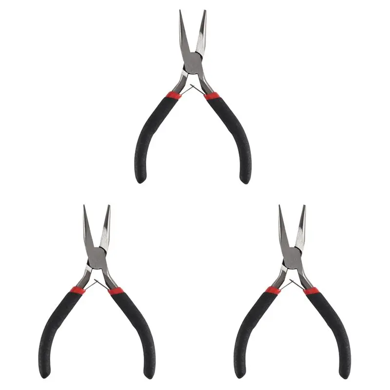 Exquisite-3X Handy Pliers DIY Tool Needle Nose No Tooth
