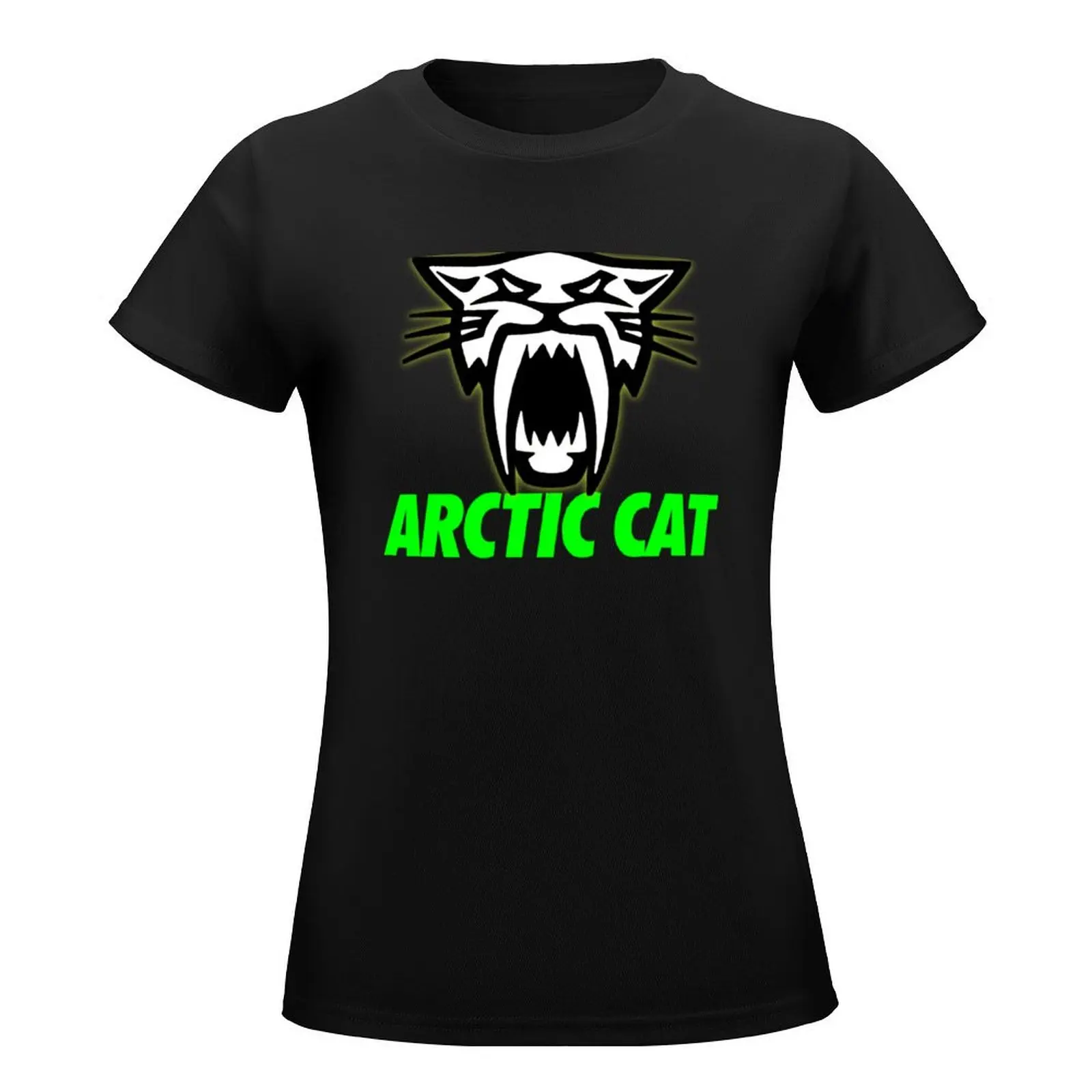 arctic cat T-Shirt kawaii clothes Short sleeve tee plain Women clothing