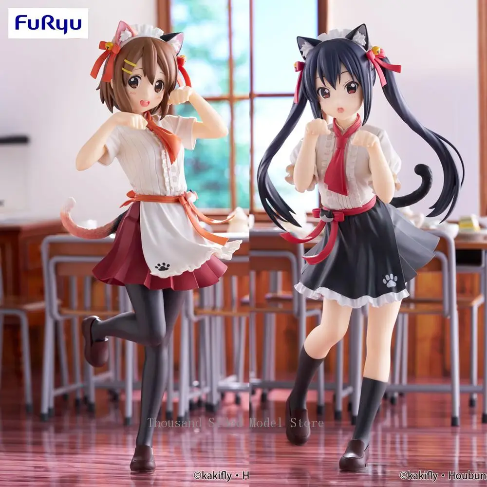 

IN Stock Original FuRyu Trio-Try-iT K-ON: Hirasawa Yui Nakano Azusa Kawaii Anime PVC Model Action Figure Collectible Toys 21Cm