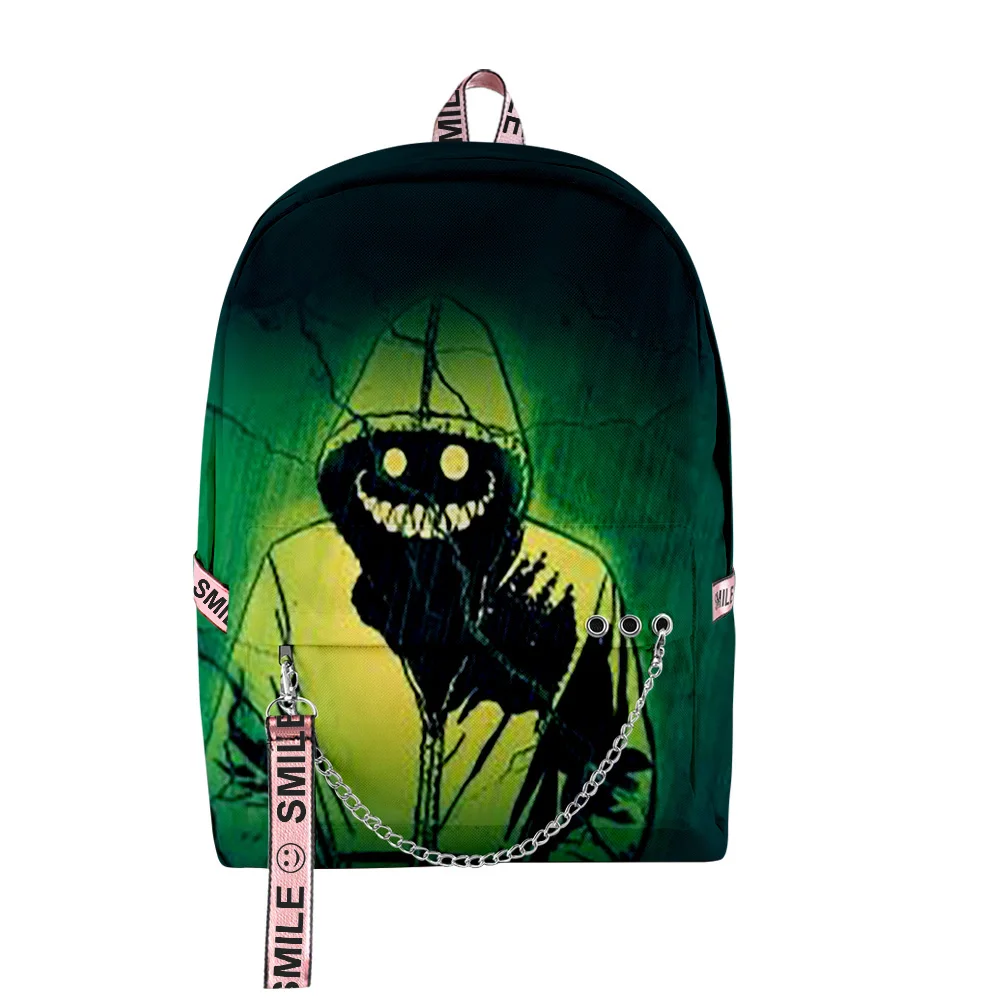 Creepypasta merch mochila unisex zíper harajuku mochila única bolsa de viagem 2023 casual daypack