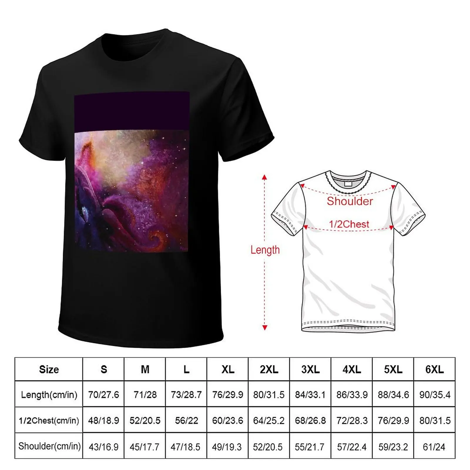 Orion's Nebula T-Shirt Plus Size Gym Sports T-Shirt