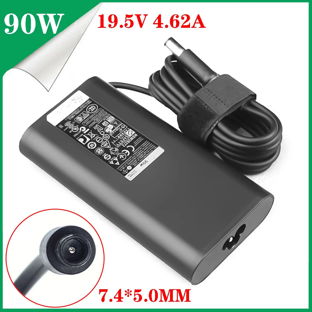 19.5V 4.62A 90W Laptop Adapter AC Charger for DELL 14R 15R 552 7520 14Z 17R 5720 E6400 E7440 LA90PM111 DA90PM111 Supply