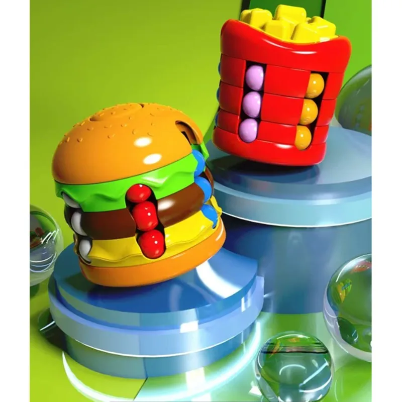 Multiple Functions Fidget Spinner Magic Colorful Beans Finger Spinning Relieves Stress Decompression Tool For Children And Adult