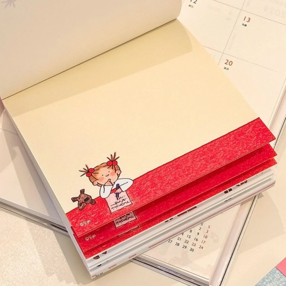 COCO Mini Cute Memo Pad Acrylic Transparent Cover Notebook Daily Record Travel Book Kawaii Color Inner Page Portable Pad Book