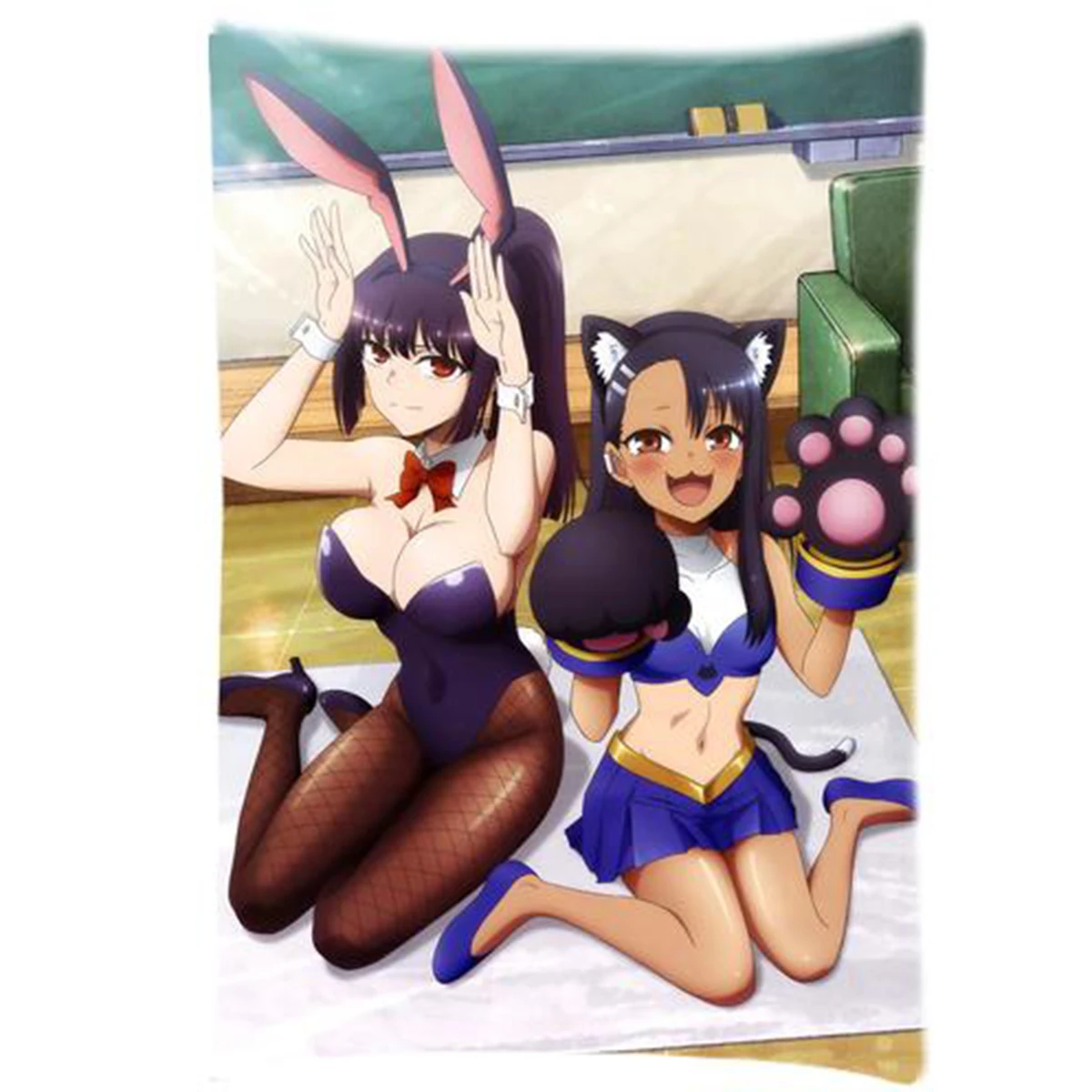 Anime Ijiranaide, Nagatoro san Throw Pillowcase Pillow Sham 2-Sides Cushion Cover