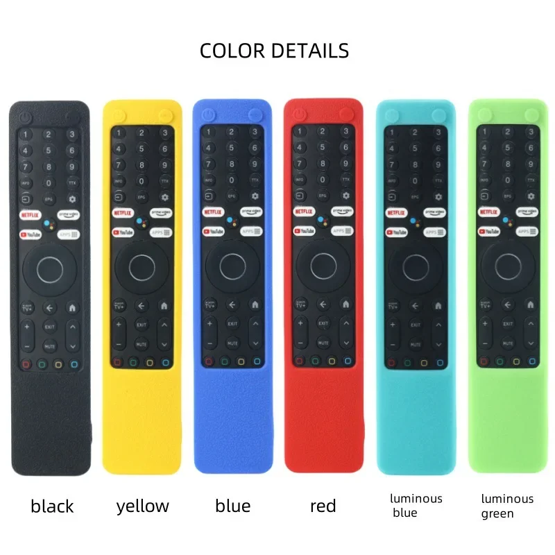 

ZLRLMHY For Xiaomi HD 4K QLED TV Q2 50/55/65 Inch XMRM-ML Remote Control Cover Silicone Cover Anti Drop Protective Cover