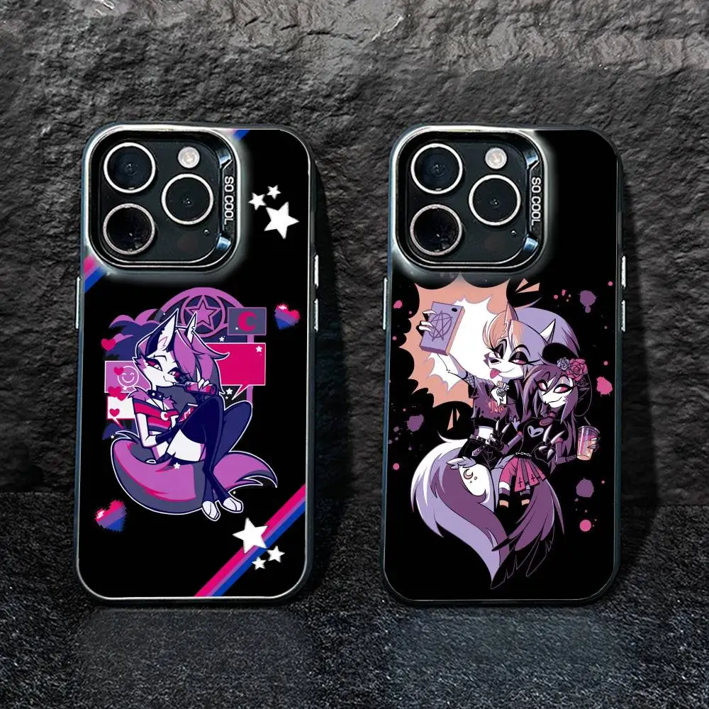 

L-Helluva Boss Phone Case For iPhone17, 16,15,14,13,12 Pro Max Black Candy Matte Shockproof Cover