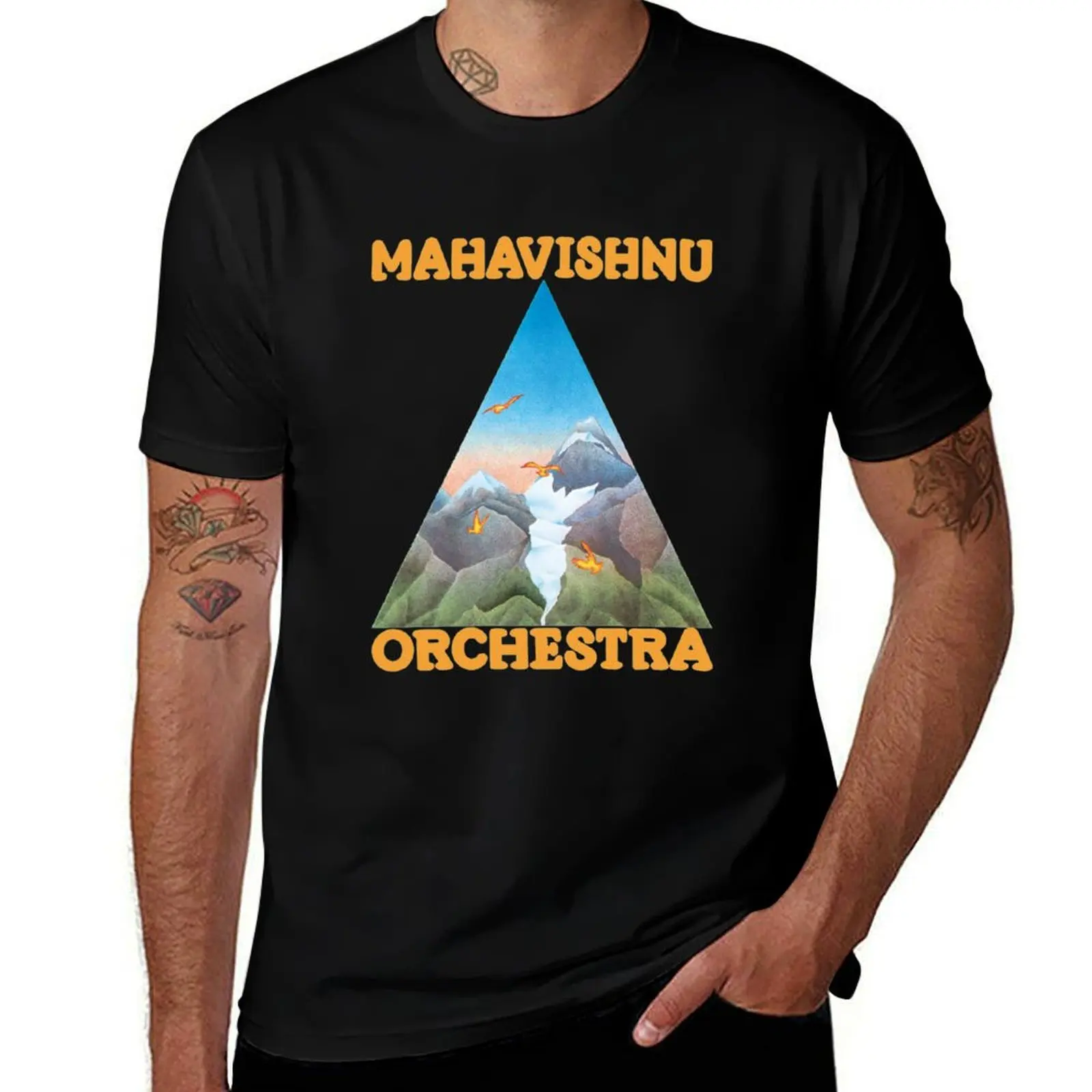 

t shirt man T-Shirt graphic Classic shirt cotton Orchestra Mahavishnu t man