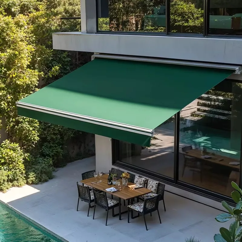 

[Factory Price] Customizedize Color Waterproof Aluminum Full Cassette Motorized Retractable Awning