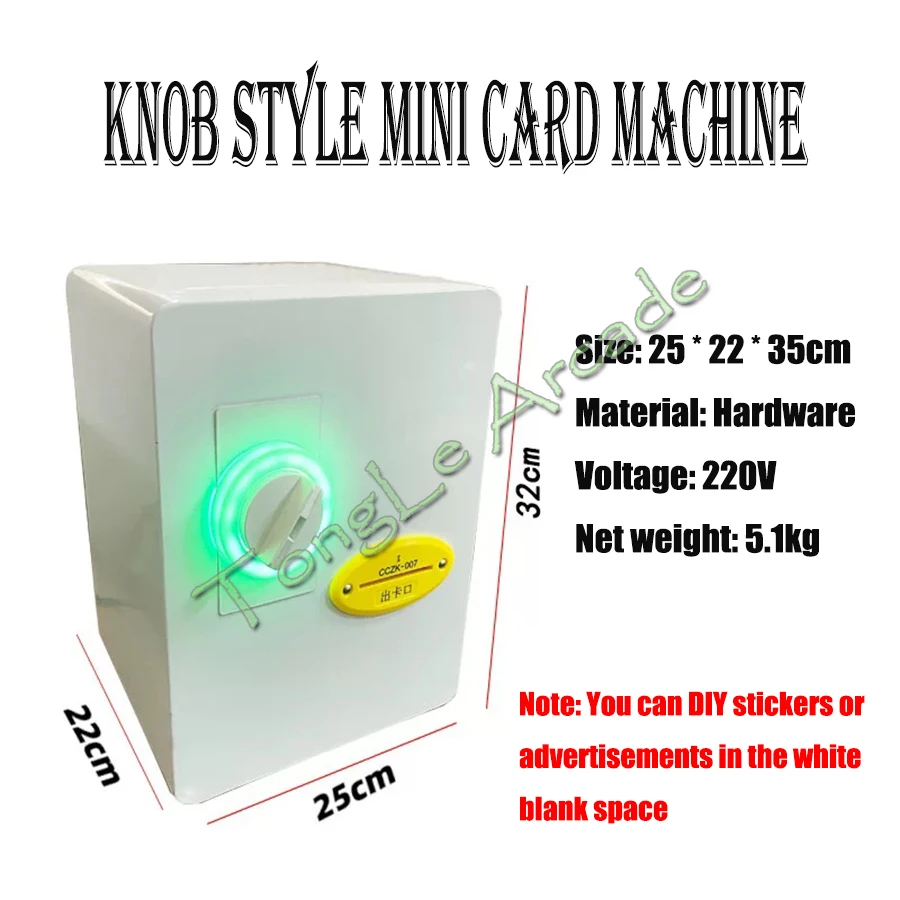 

Card Vending Machine Art Card Stickers Dispenser Mini Bar Top Game Machine For Children's Collection Arcade Coin Machine
