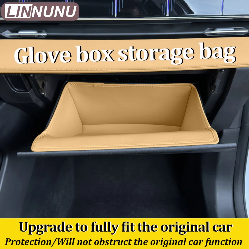 LINNUNU Fit for GEELY Atlas II Starray Boyue L Car Door Inner Armrest Handle Storage Box Glove Box Organizer Bag Slot Cushion