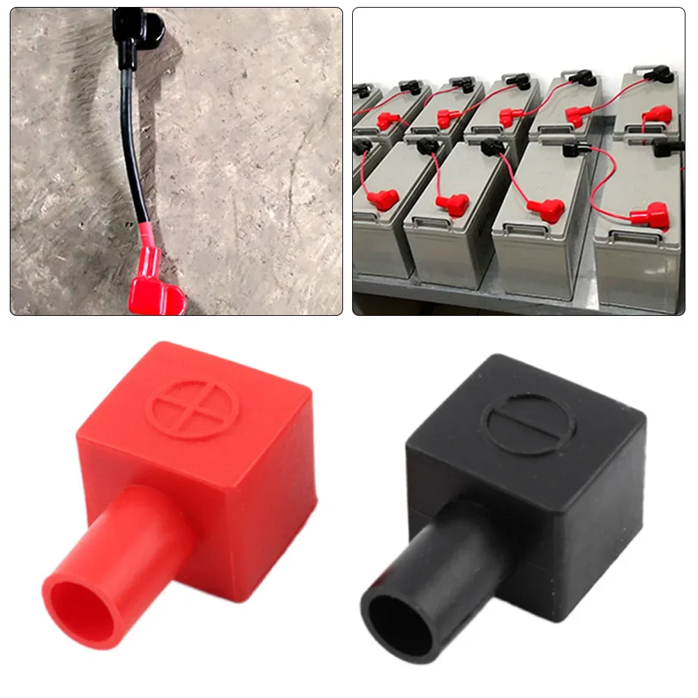 2/4PCS Battery Cover Caps Positive Negative Cable Cover Motorcycle Battery Terminal Covers Battery Terminal Insulating Protector