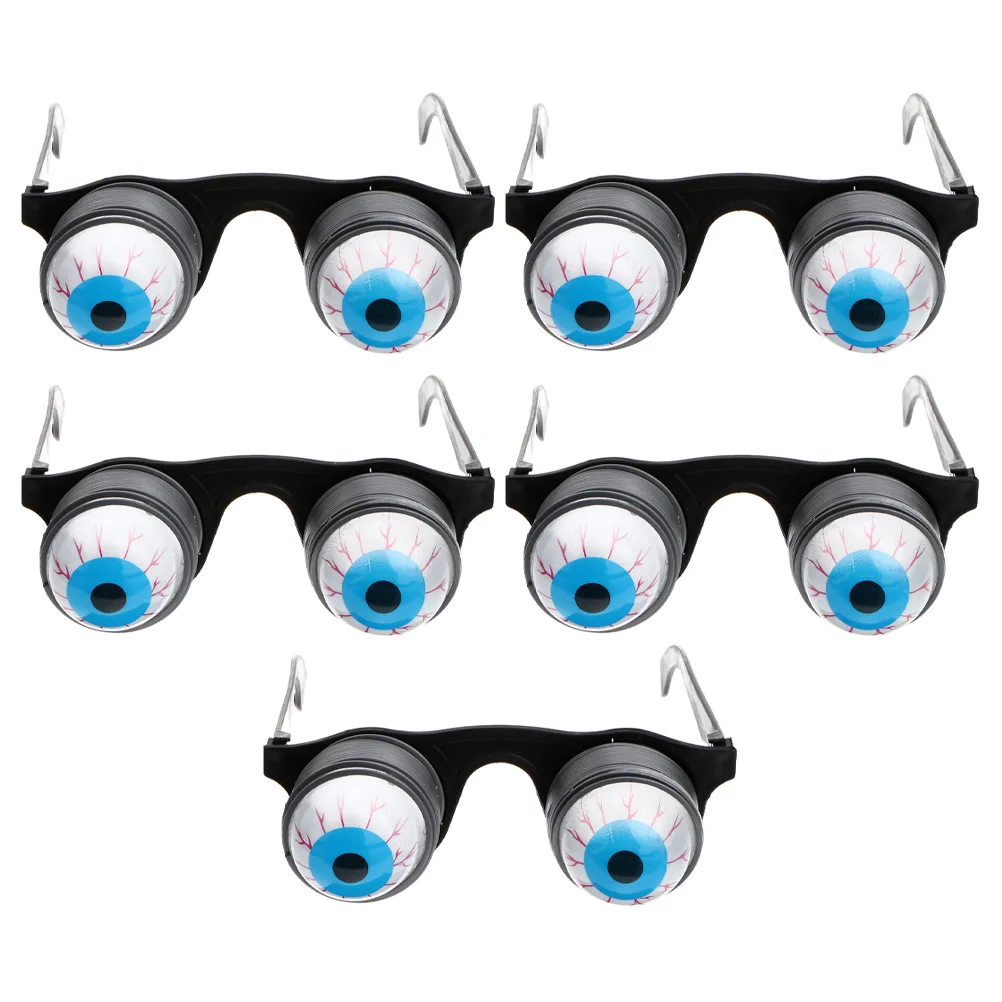 

5 PCS Tricky Spring Glasses Decorative Party Festival Funny Eyeball Prop Halloween Props Cosplay Mask