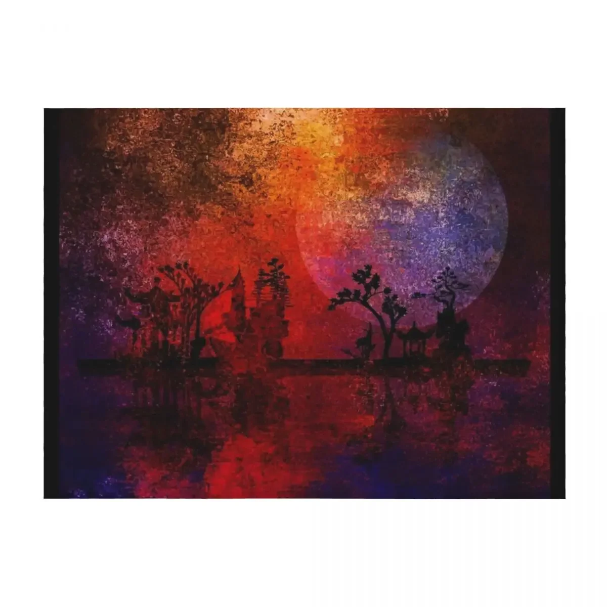 

Asia Landscape Throw Blanket Luxury Brand For Baby Nap Hair Blankets