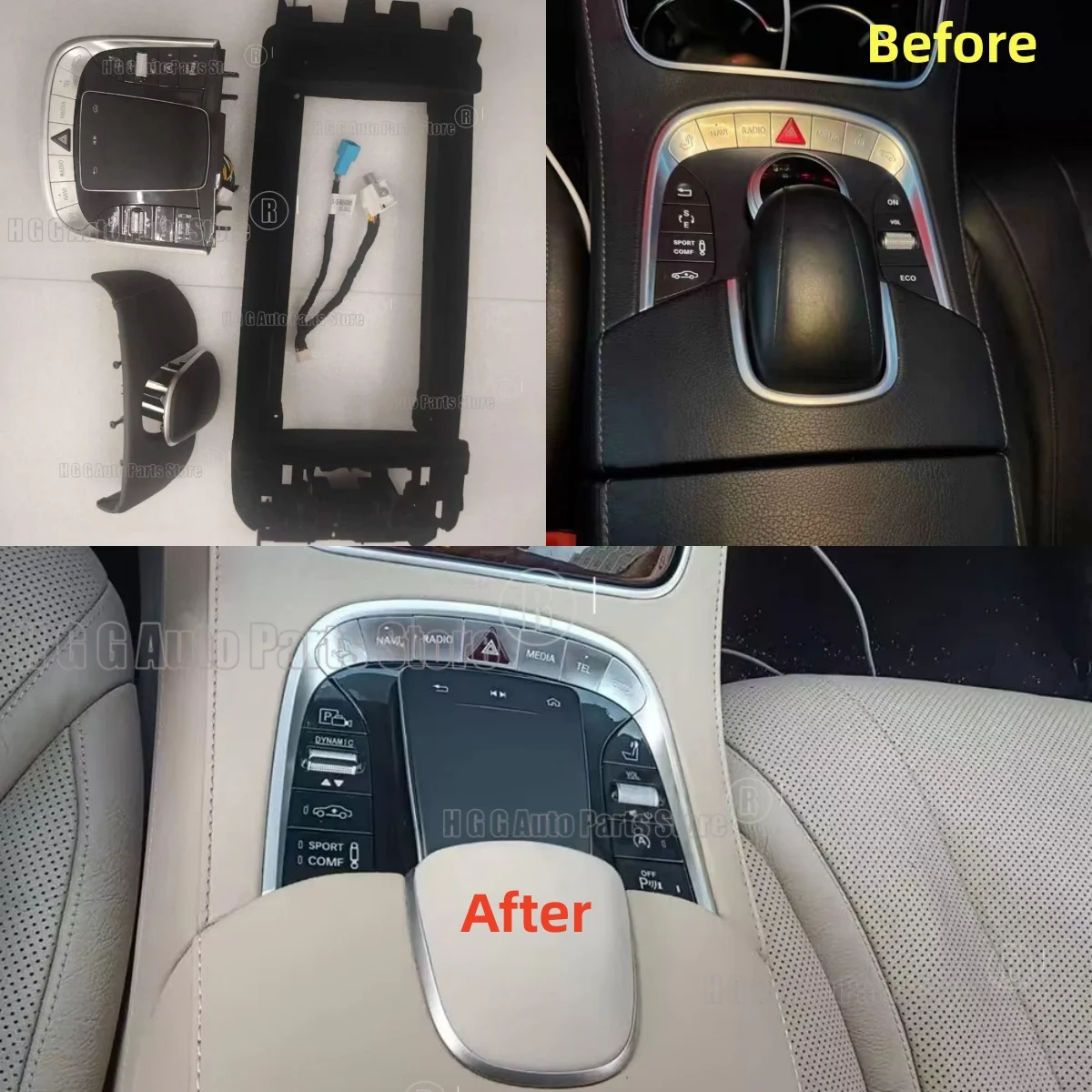 For Mercedes-Benz S-Class 2014-2018 W222 Center Console Multimedia Mouse Controller Handwriting Control Replacement Auto Part
