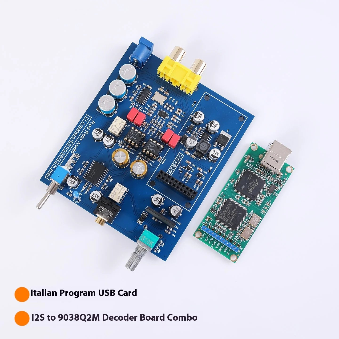 Nvencher ES9038 kartu suara papan dekoder USB DAC DSD kompatibel Amanero XMOS + CPLD