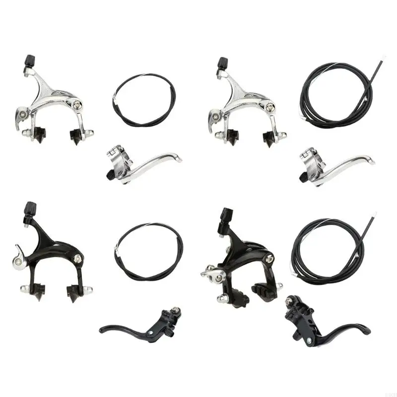 

Front/Rear Cycling Bicycles Front Rear Fix Brake Clamp Riding Part Brakes Set D5QD
