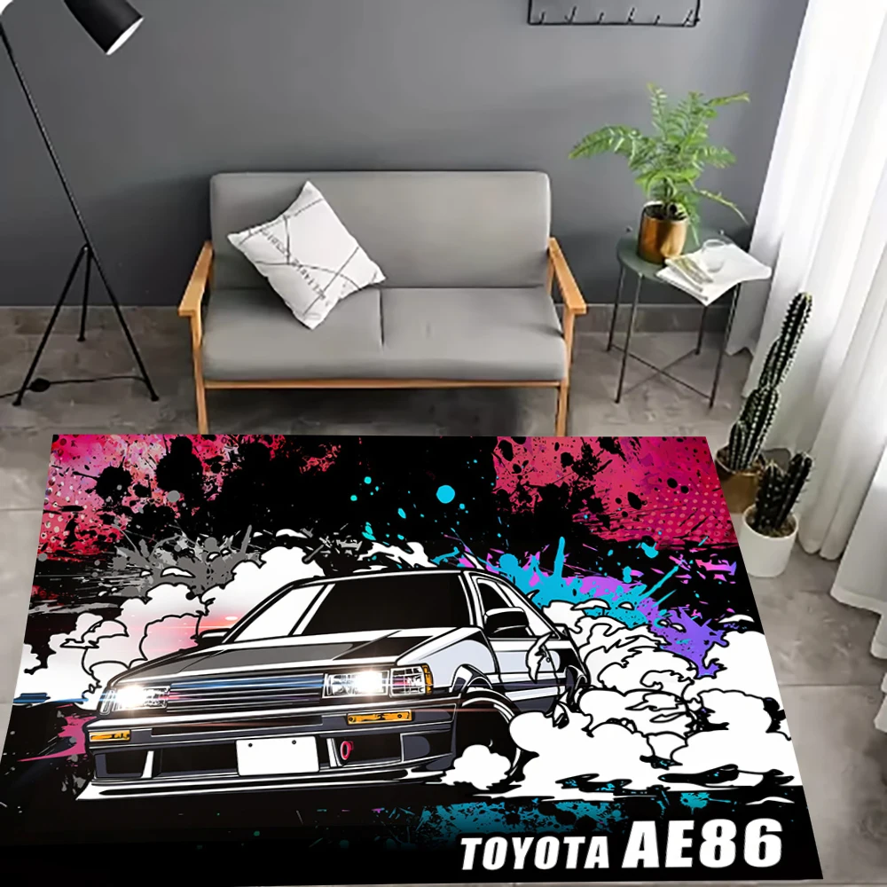 V-VolkswagenNN R-racing anime illustrations resistant to dirt NonSlip Multi Functional Carpet Rug Door Alfombra Room Mat