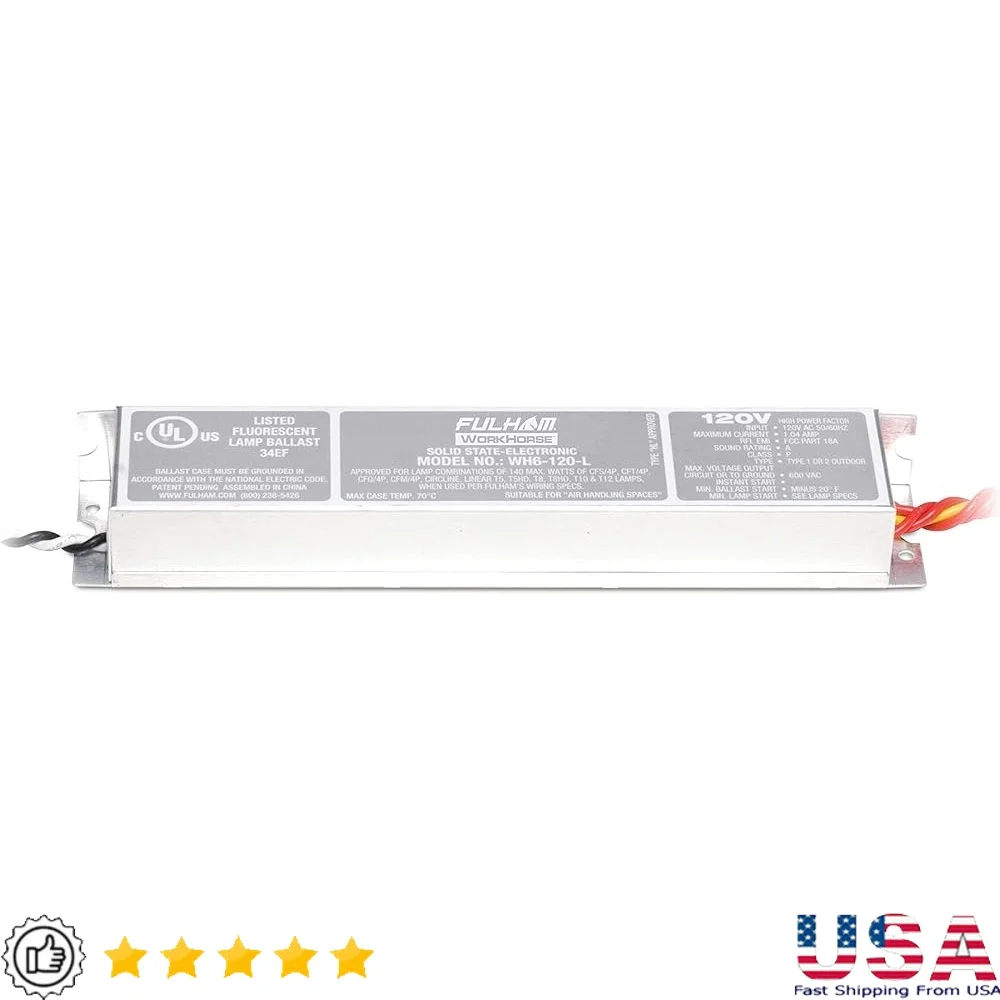

Versatile Energy Saving Lighting Workhorse Adaptable Ballast 120V Instant Start High Power Factor Linear T5 T8 T10 T12 Lamps