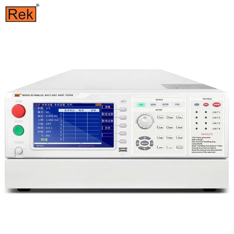Merrick RK9910-4U Многоканальный тестер сопротивления изоляции со выдерживаемого напряжения переменного и постоянного тока Тестер крышки батарейного отсека