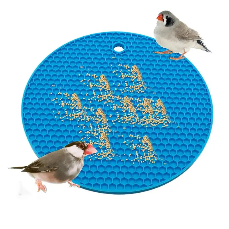 Bird Foraging Toys Puzzle Bird Slow Feeder Mats Interactive Parrot Foraging Toys To Increase Feeding Time For African GreyParrot