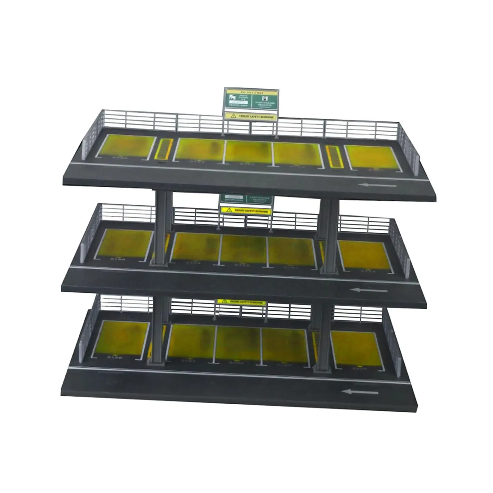 1/64 Scale Diecast Model Car Display Case,Garage Display Case,Simulation Parking Lot,Protection,Tabletop Decor for Alloy Car