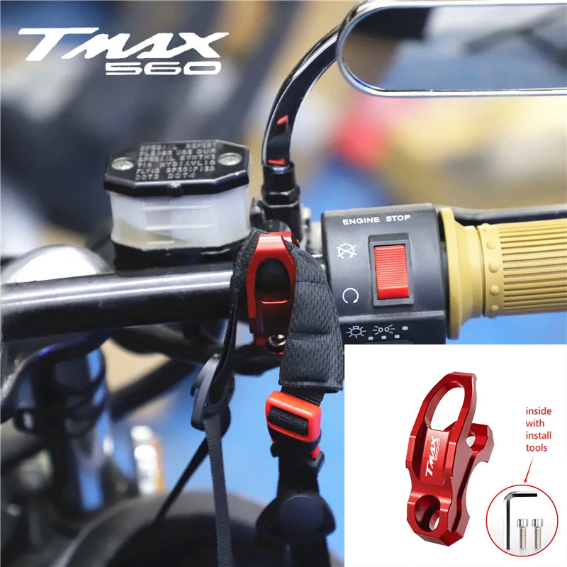 

For YAMAHA TMAX 560 TMAX Series CNC Aluminum Motorcycle Modification Accessories Handlebar Helmet Duffel Bag Storage Hooks