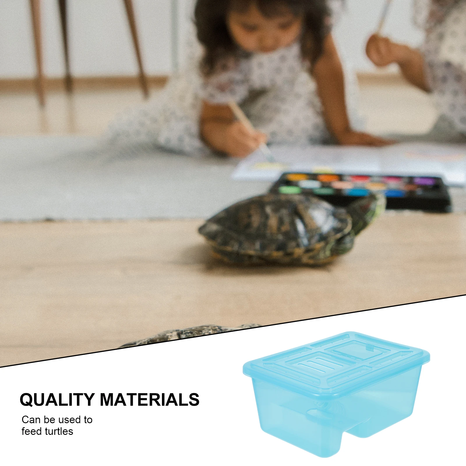 

Plastic Turtle With Ramp Leak-Proof Reptile Pet Terrarium Drying Feeding Platform For Tortoise Breeding Box