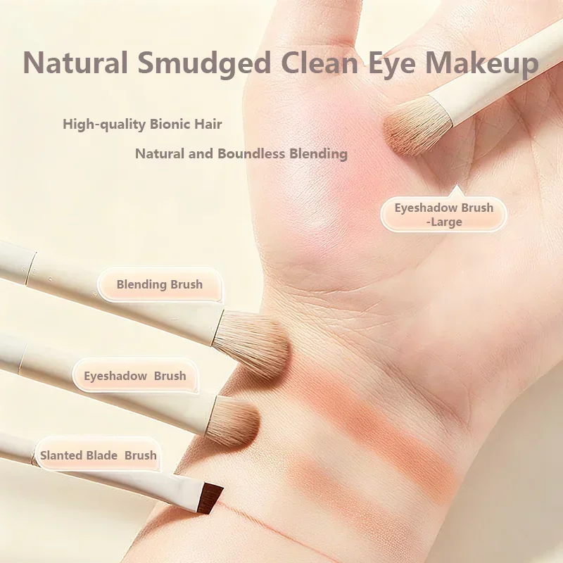 Set di pennelli per trucco da 12 pezzi Capelli bionici di alta qualità Applicazione setosa per miscelazione naturale per fard in polvere con custodia