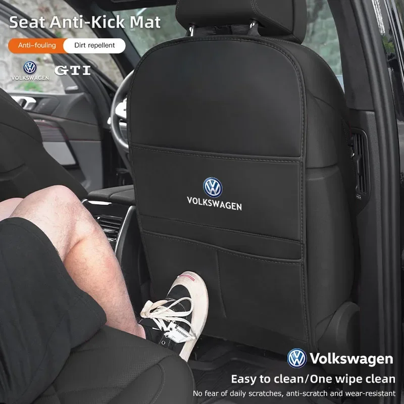 

1 шт. защитная накладка на сиденье автомобиля с карманом для VW GTI Golf 6 7 8 Passat Polo CC Tiguan Arteon Taigo Caddy Scirocco