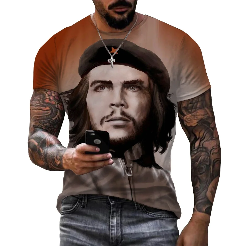 Che Guevara 3D Print T-shirt Unisex Fashion Casual Cool T Shirts Harajuku Streetwear Tops Tees Men Women Summer Oversized Tshirt