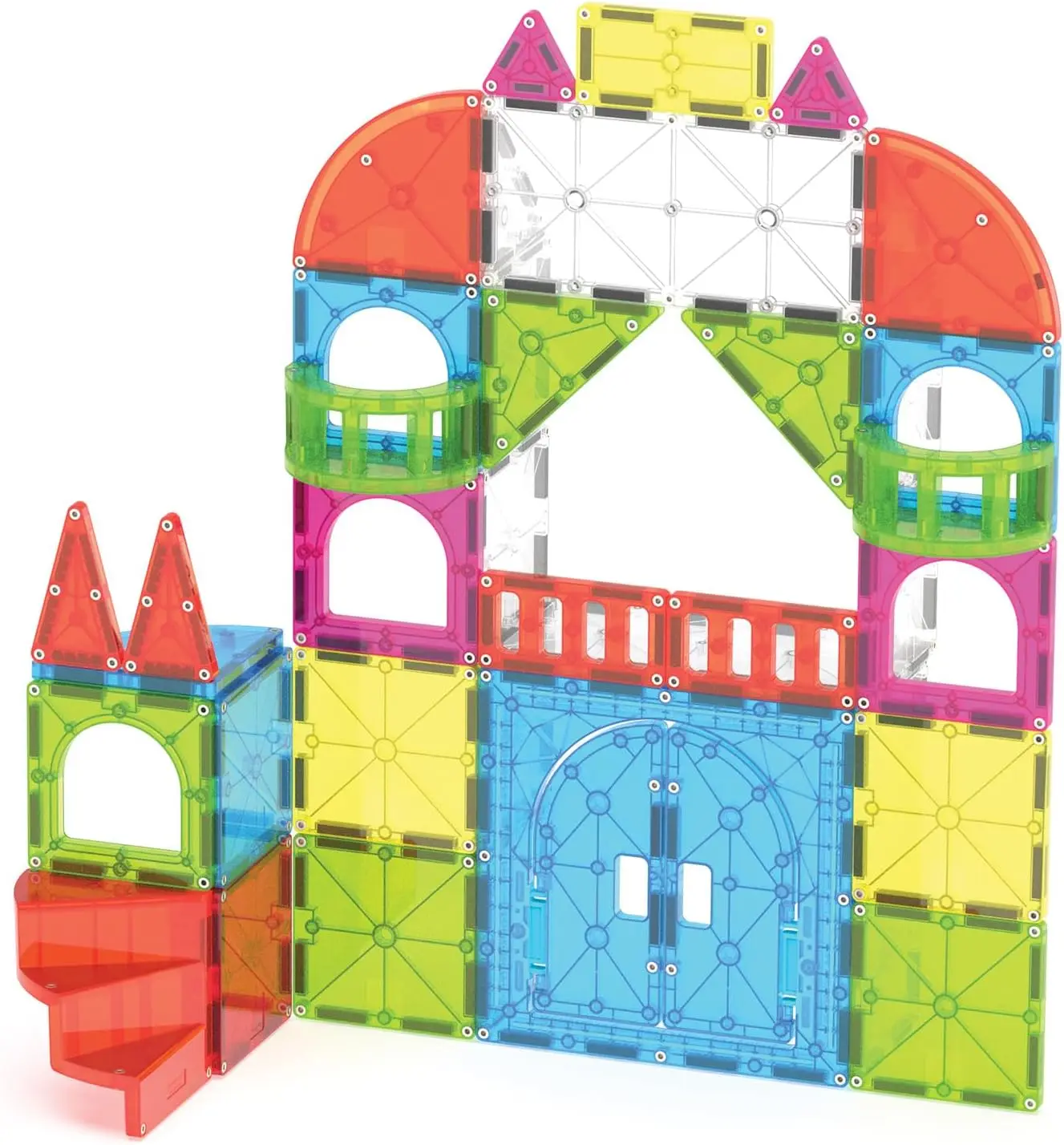 ชุดก่อสร้างแม่เหล็ก City Center 110 ชิ้น ยี่ห้ออาคารแม่เหล็กดั้งเดิม