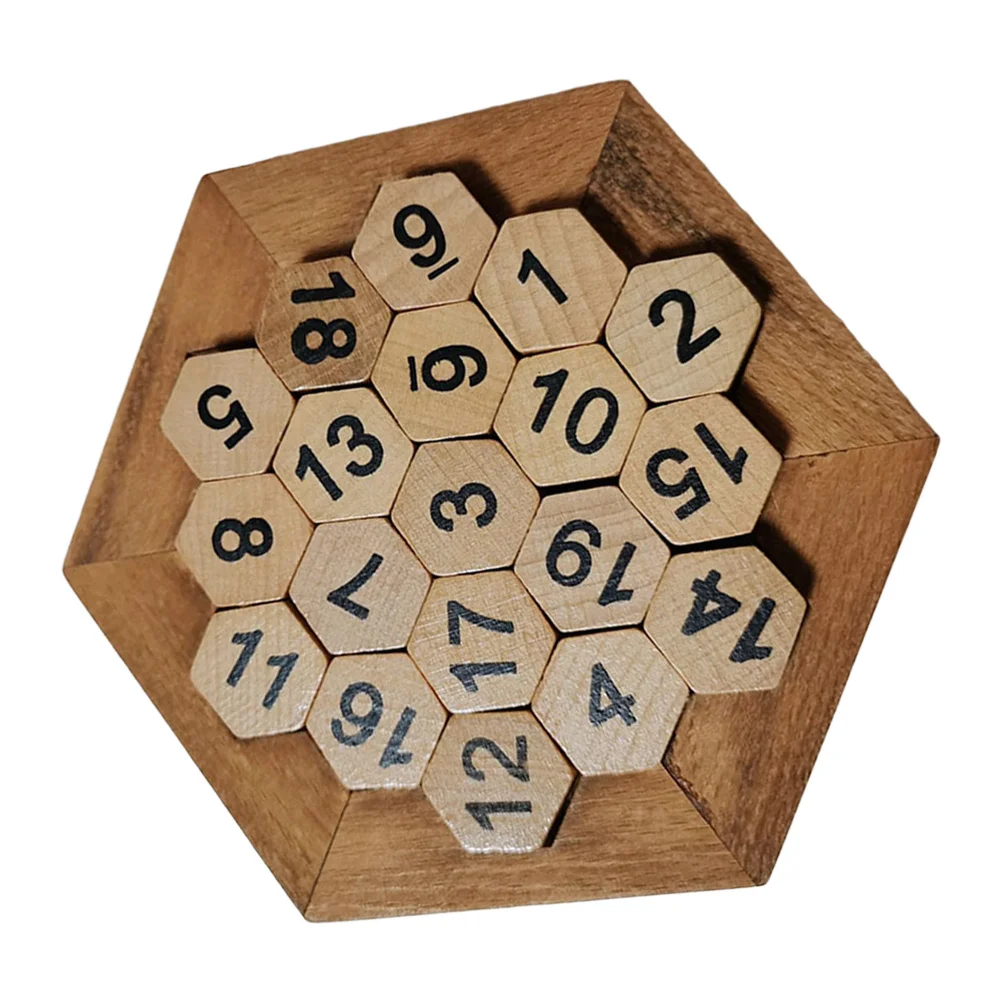 مجموعة واحدة من ألغاز الأرقام التعليمية الخشبية للأطفال، تطوير التعلم المبكر، التدريب على التفكير المنطقي المعرفي
