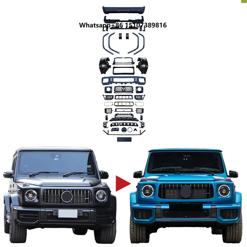 2025 W465 Facelift G63 Bodykit for 2019-2024Year G Class W464 G500 G350 G63 W463AOld to New Auto Body Systems W465 Car Bumpers