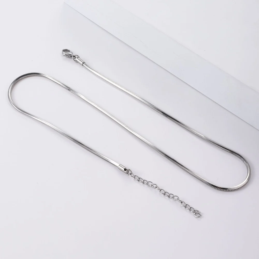 1,2 mm goldfarbene Edelstahl-Halskette für Männer, achteckige Schlangenkette für Frauen, Hip-Hop-Schmuckzubehör – Detail 10