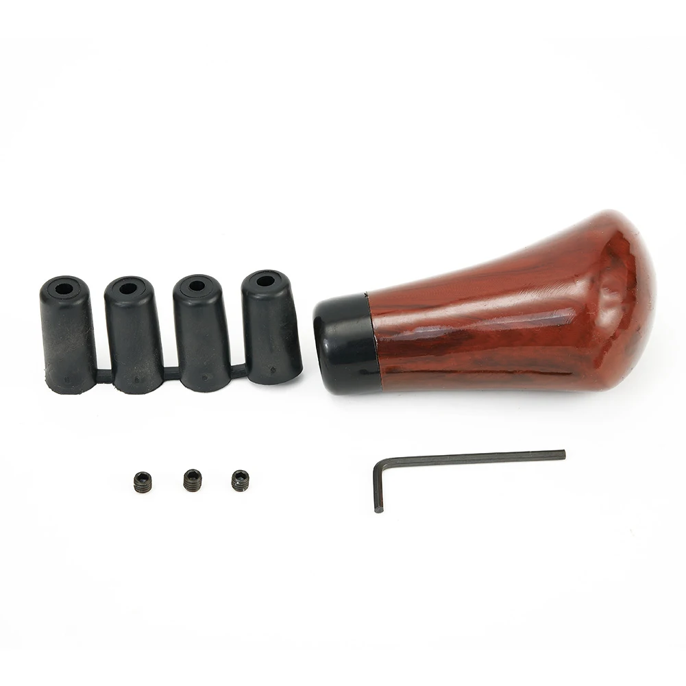 Elegant Walnut Wood For Grain Gear Shift Knob Compatible with Various Manual Vehicles Complete with Accessories