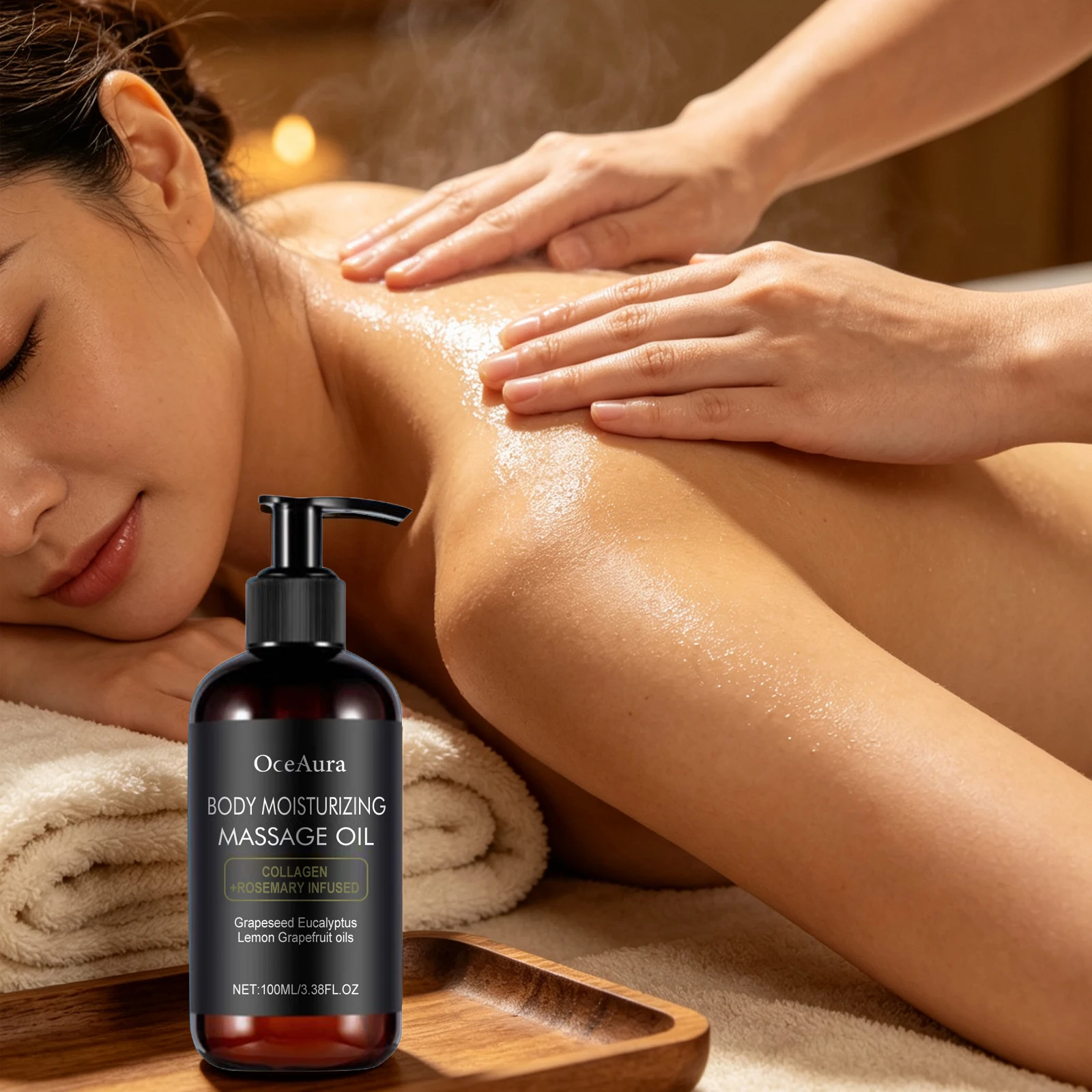 Body Moisturizing Massage Oil Reduce Wrinkles Improves Skin Dullness Tightening Soothing Hydrating Nourishing Smoothing Body Oil