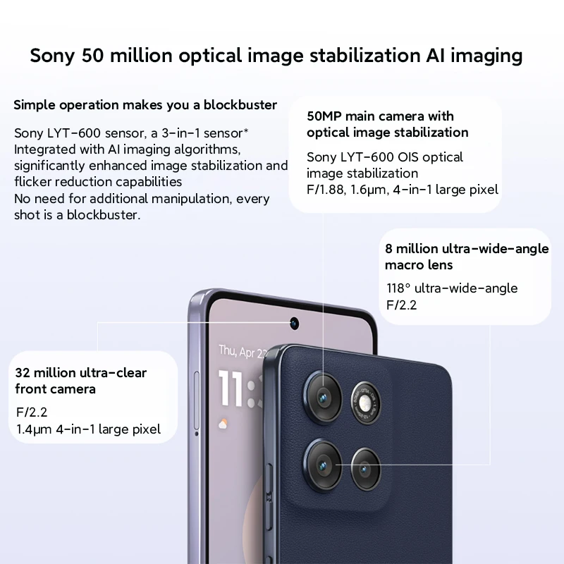 هاتف موتورولا موتو G100 برو الذكي العالمي ROM الأبعاد 7300 6.7 بوصة 1.5K pOLED 120 هرتز عرض 50MP AI كاميرا 6720mAh الهاتف المحمول