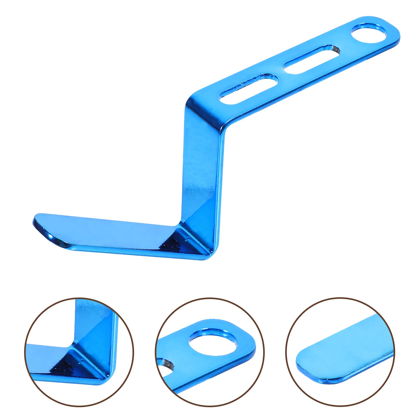 

Motorcycle Universal Extension Hook Aluminium Alloy Durable Rearview Mirror Pedestal Mount Bracket Blue Multi-Function Phone