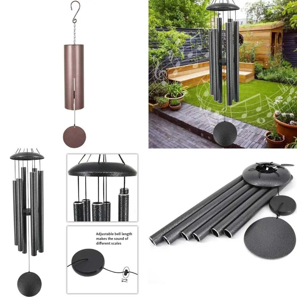 

Large 36 Inch Bronze Signature Series Cylinder Bells Chime - Premium Quality Outdoor Wind Chimes