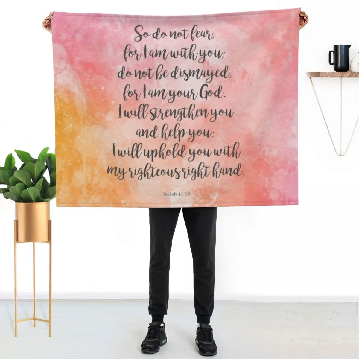 Isaiah 41:10 Throw Blanket Thin Vintage Blankets For Bed Extra Large Throw Warm heavy to sleep Blankets