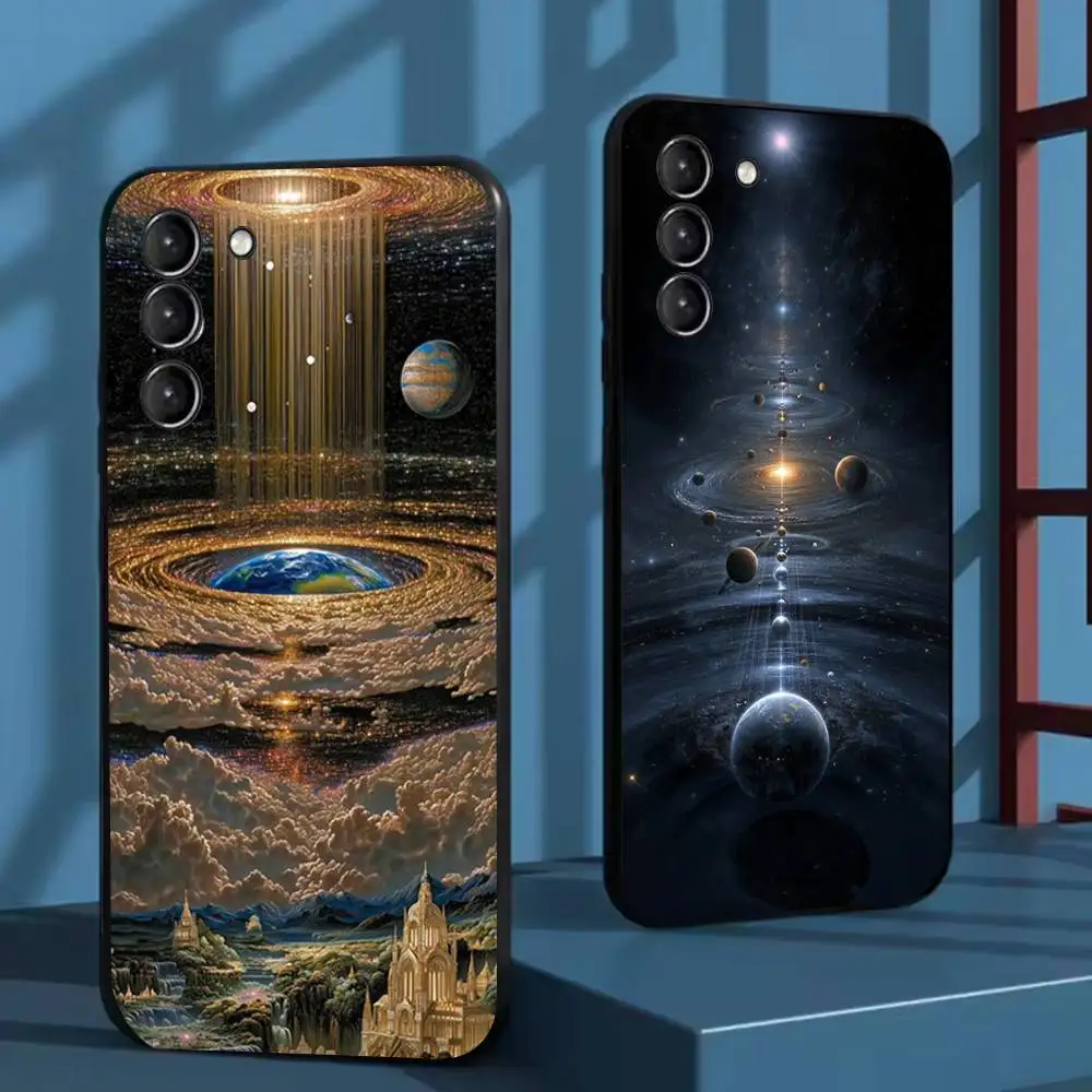 

Space For Galaxy Universe Phone Case For Samsung Galaxy A73,72,51,53,52,71,22,5G,Note,J7,8,9 Soft Black Cover