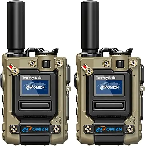 

M8 Global Walkie Talkie Unlimited Range, 4G LTE PoC PTT Two Way Radios Long Range with Flashlight, AES256, Type-C Charging