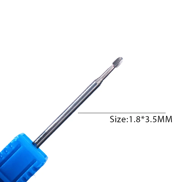1 Pc Carbide Wolfraam Nail Boor Draaien Burr Frezen Nail Cutter Bits Elektrische Boor Machine Voor Manicure Pedicure Gereedschap