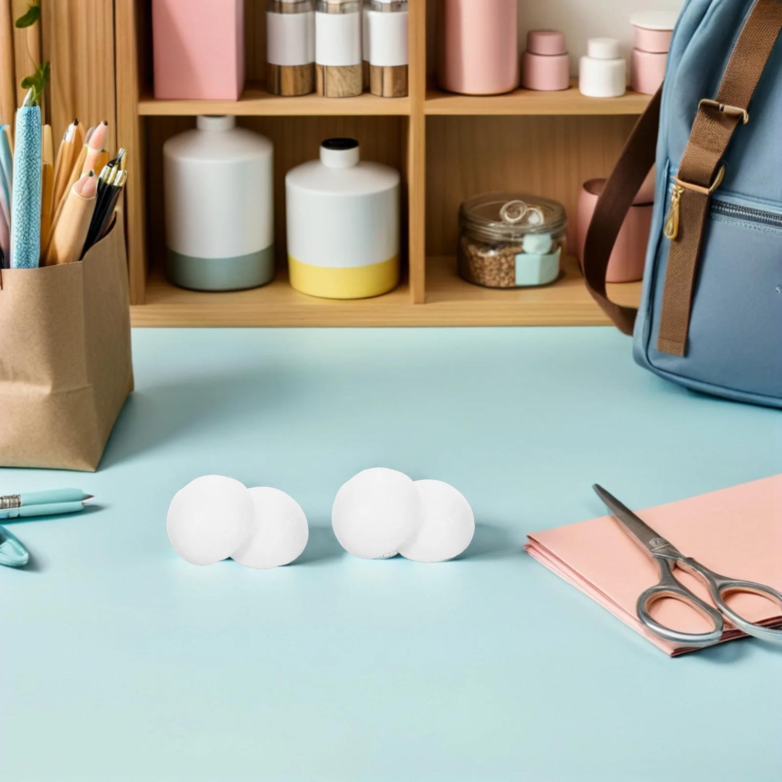 

200 pcs 3Cm Half Ball Craft Foam Semicircle Ornaments Eco Friendly Diy Educational Christmas New Year Decoration