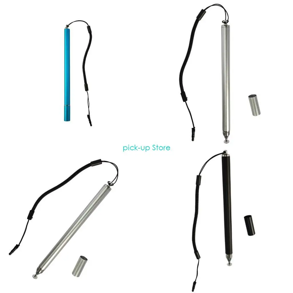 

Q5WA Portable Styluses Pen With Detachable Lanyard Universal Smartphone Tablets Compatibility Smooth Glides Precisions Tip