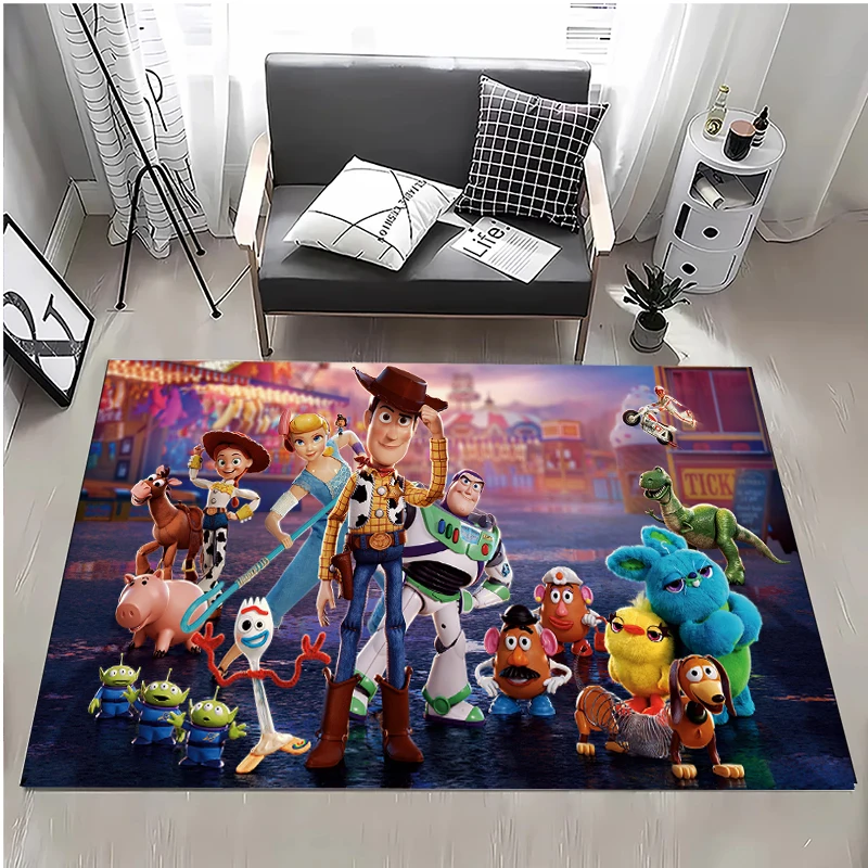 

Disney Toy Story Kids Large Area Rugs 3D Carpets for Home Living Room Kitchen Bedroom Sofa The Baby Doormat Decor Anti-slip Mats