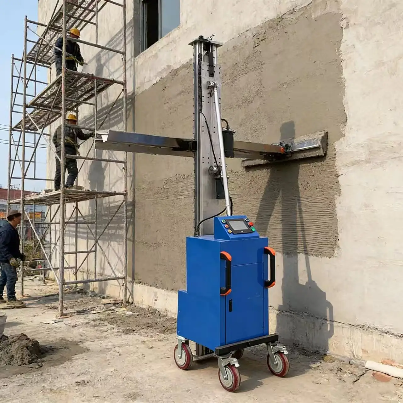 Fully Automatic Wall Smoothing Cement Troweling Machine Saves Time Effort for Construction