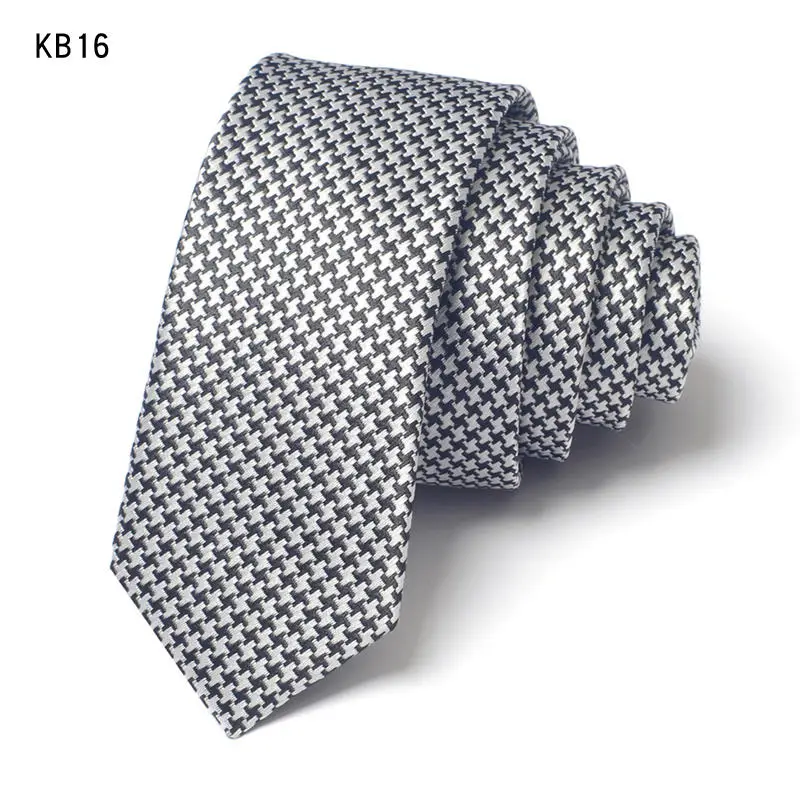 

High Quality Black Gray Blue Striped Dots Checkered Solid Color Hand Tie For Men's Korean Fashion Academy Style Narrow 5cm Tie